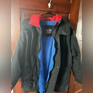570 Arc-WinterJacket-detachable hoodSize- L- M/F color Black/Red-Great Pre-Owned